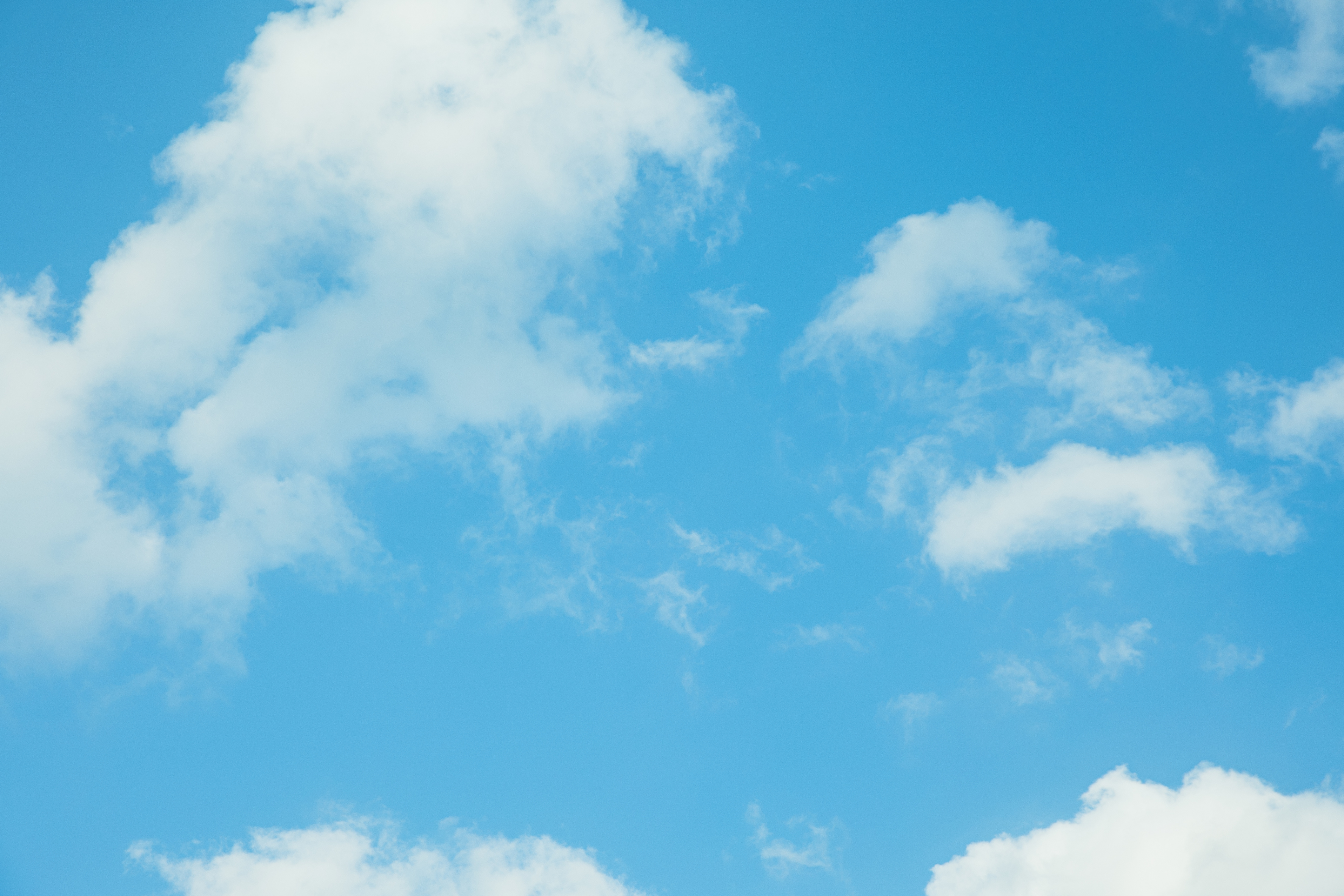 White Clouds and Blue Sky